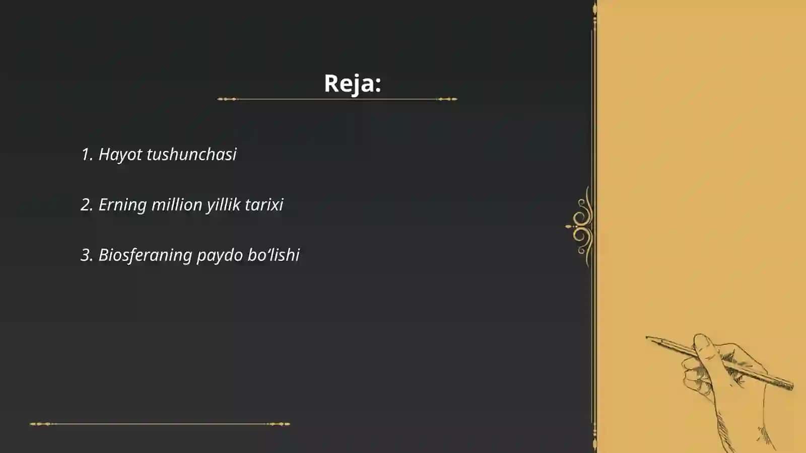 Hayot tushunchasi 2