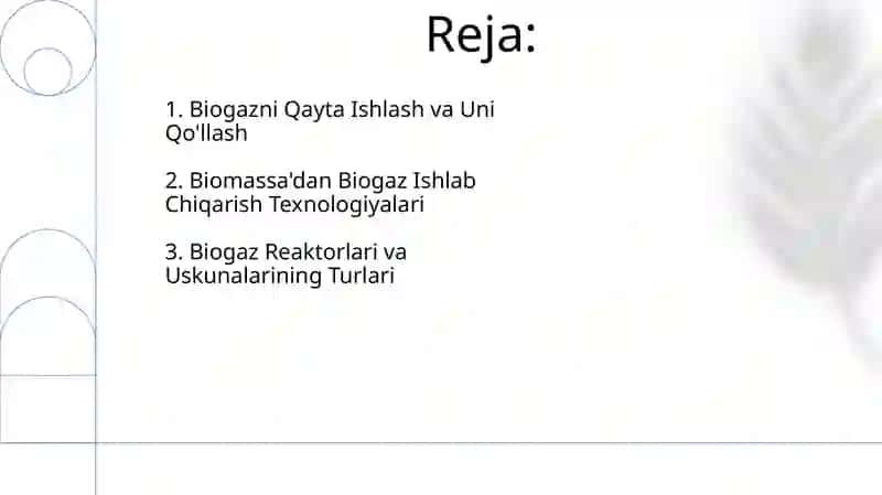 Biomassadan biogaz olish biotexnologiyasi 2