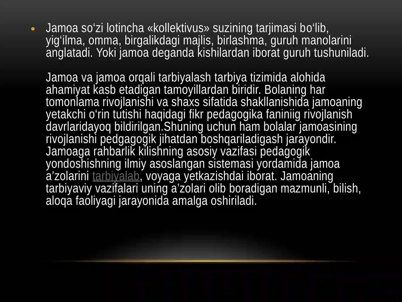BOLALAR JAMOASINING SHAKILLANISH DARAJALARI VA BOSQICHLARI 2