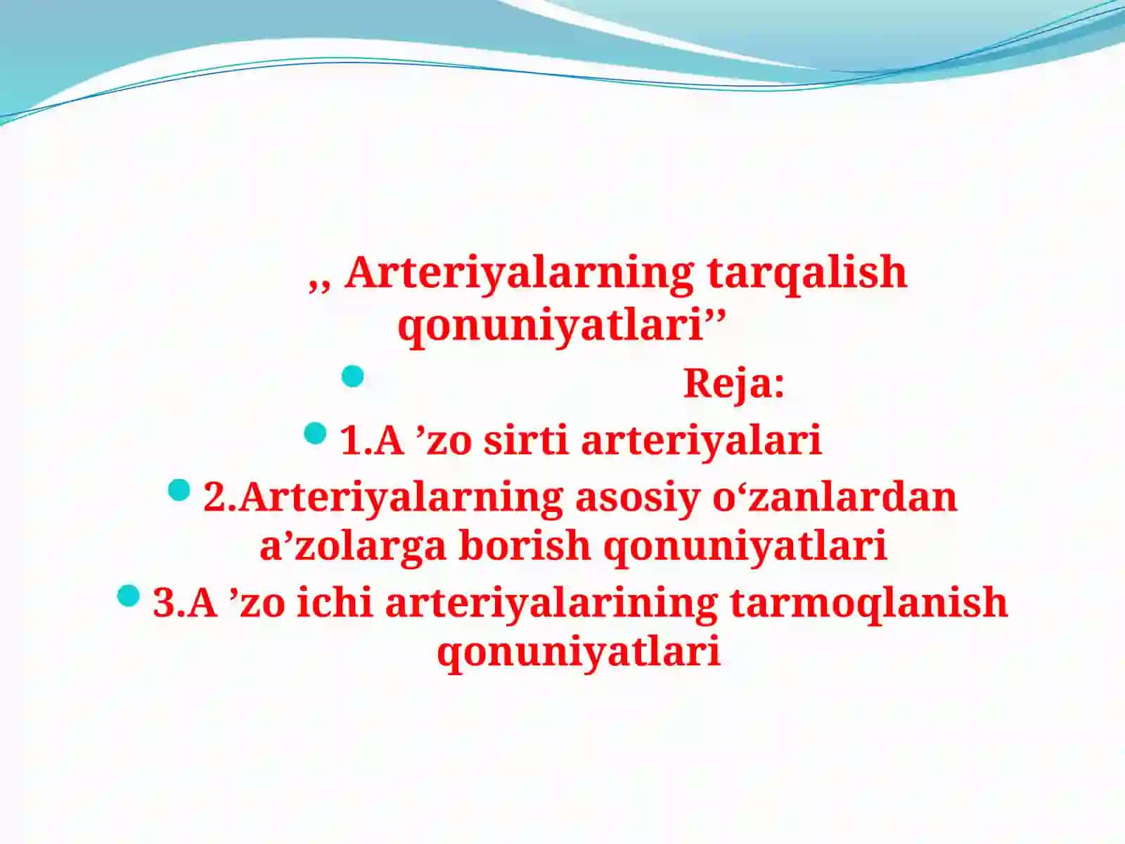 Usmonova Nigina odam anatomiyasi fanidan mustaqil ishi 2