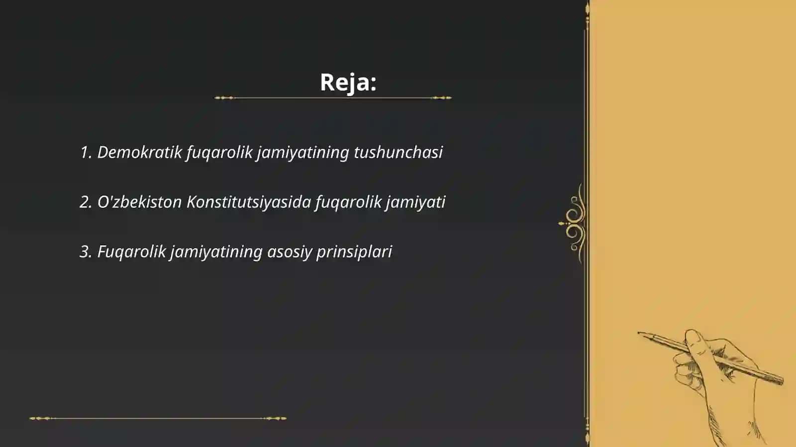 O'zbekistonda demokratik fuqarolik jamiyatining asoslari 2