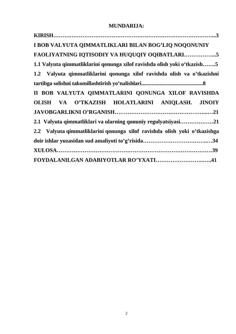 VALYUTA QIMMATLARINI QONUNGA XILOF RAVISHDA OLISH YOKI O’TKAZISH (JK-177) 2