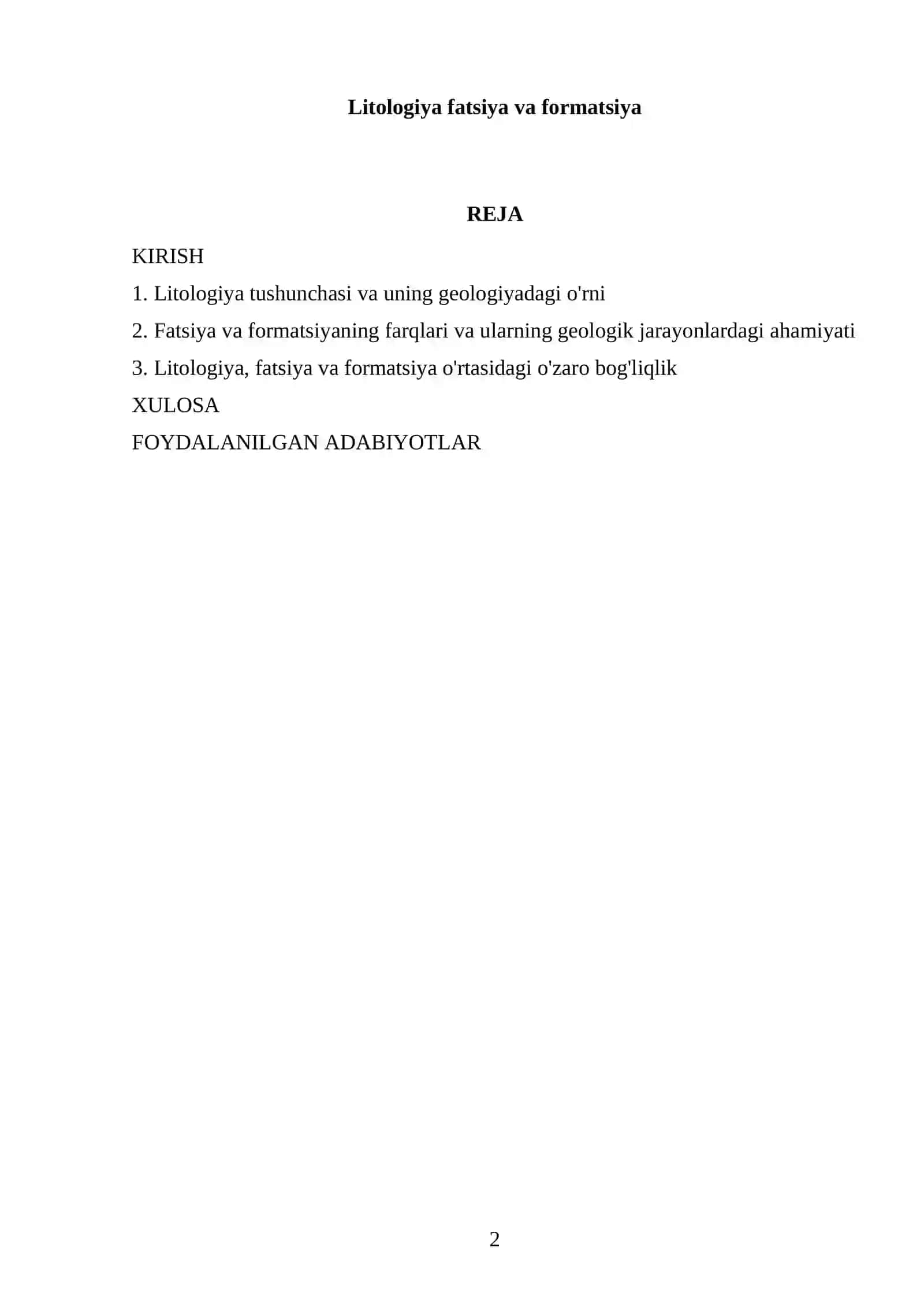 Litologiya fatsiya va formatsiya 2