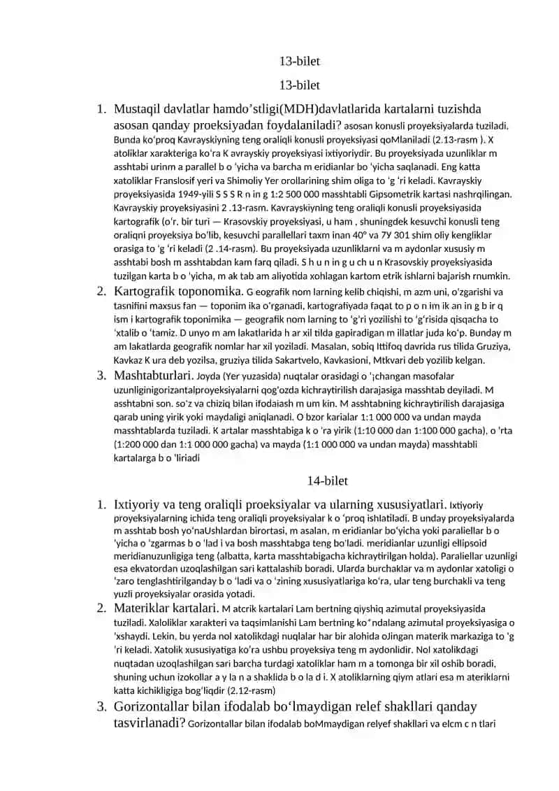Generilatsiya (umumlashtirish) 2