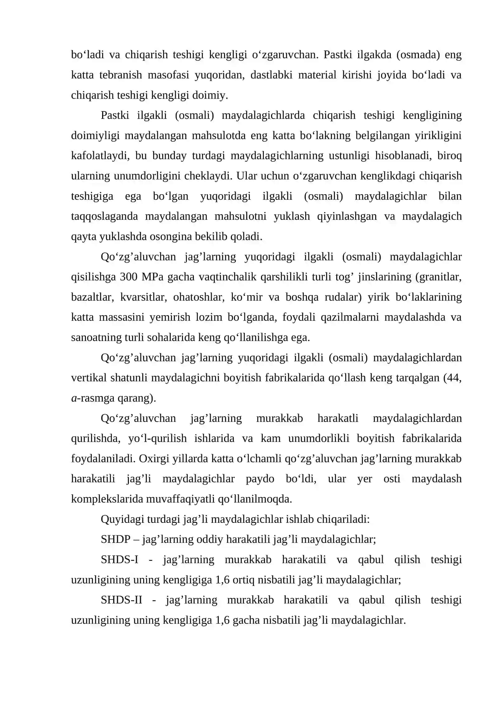 Harakatlanish qoidasi, tasnifi va qo‘llanish sohasi 2