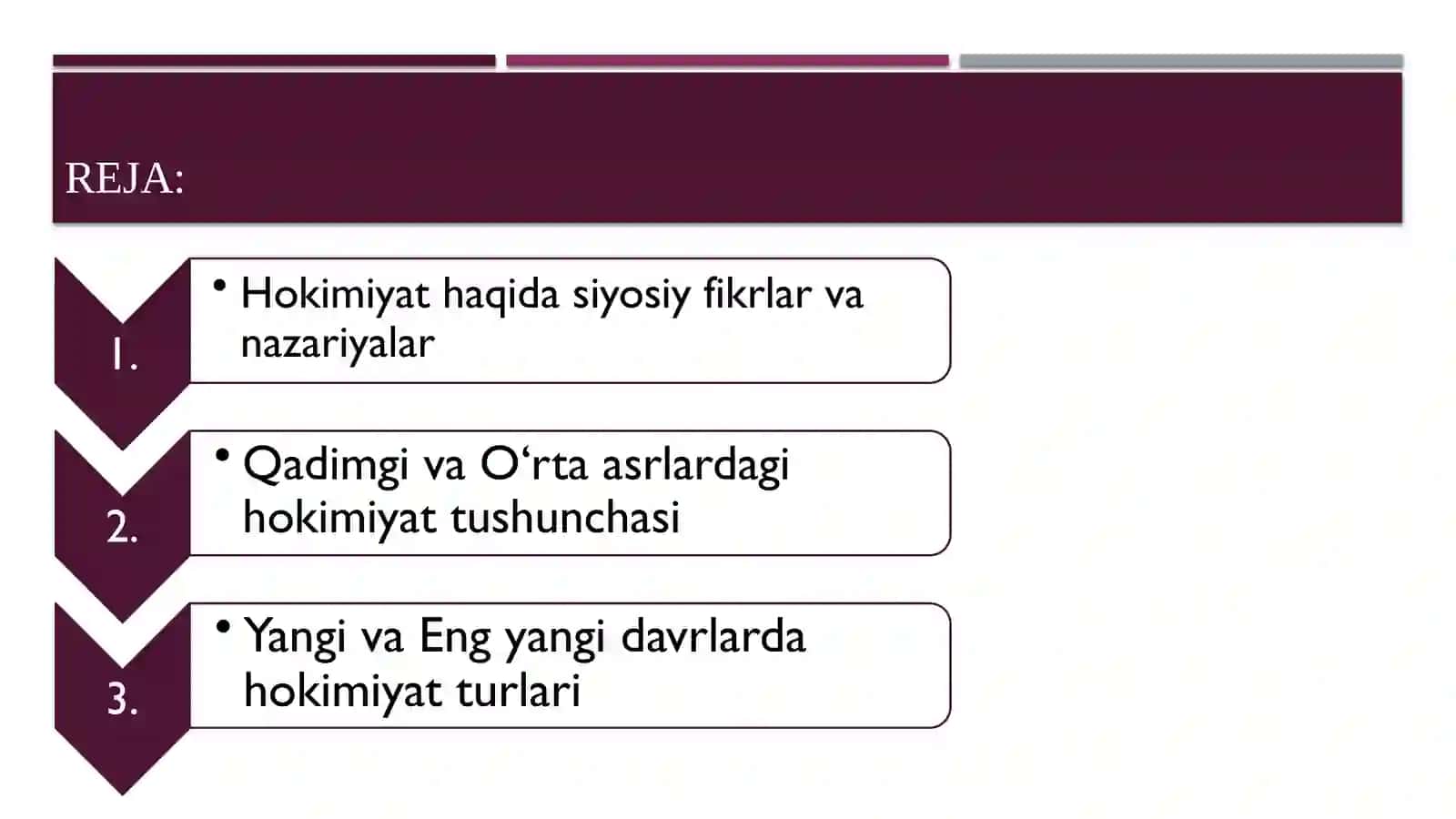 Hokimiyat haqida Qadimgi davrlardan to hozirgi kungacha 2
