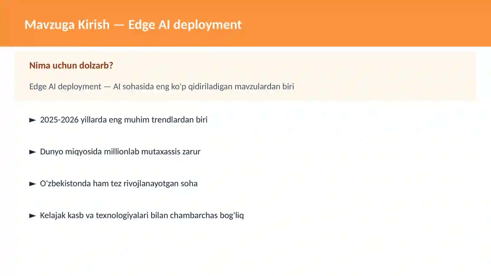 Edge AI deployment 2