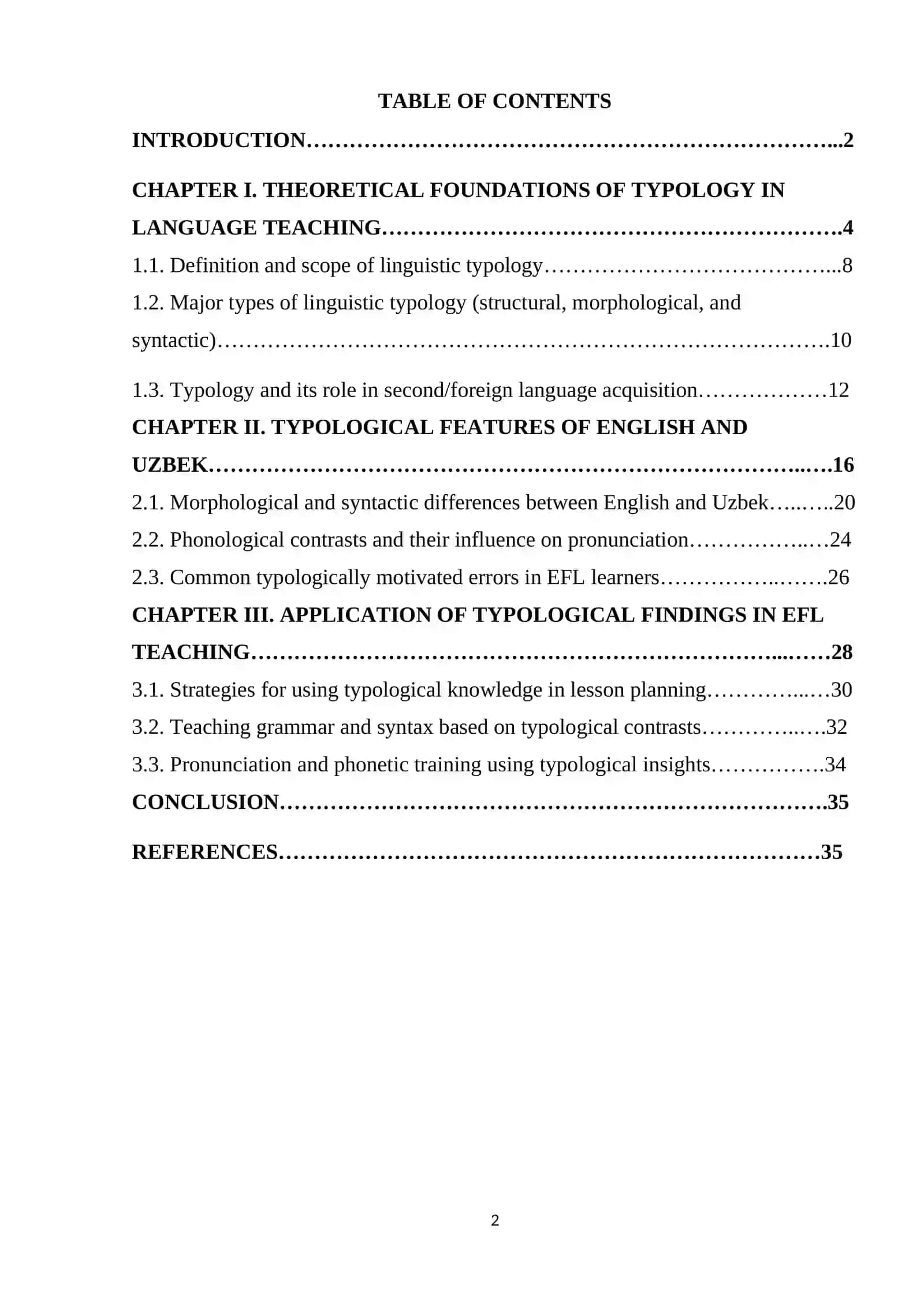 Course Paper on Basics of Research in Linguistics and Foreign Language Teaching 2