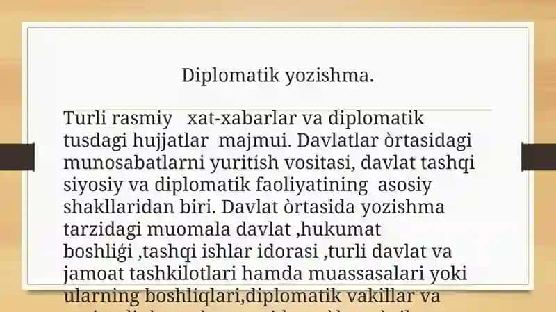 Diplomatik yozishmalar va ularning xususiyatlari 2