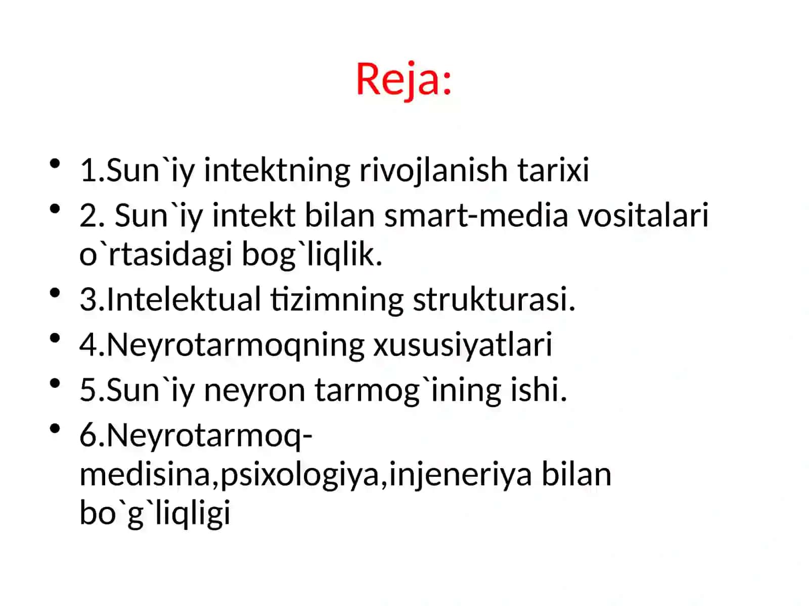 Neyrotexnologiyalar va sun'iy intelekt 2