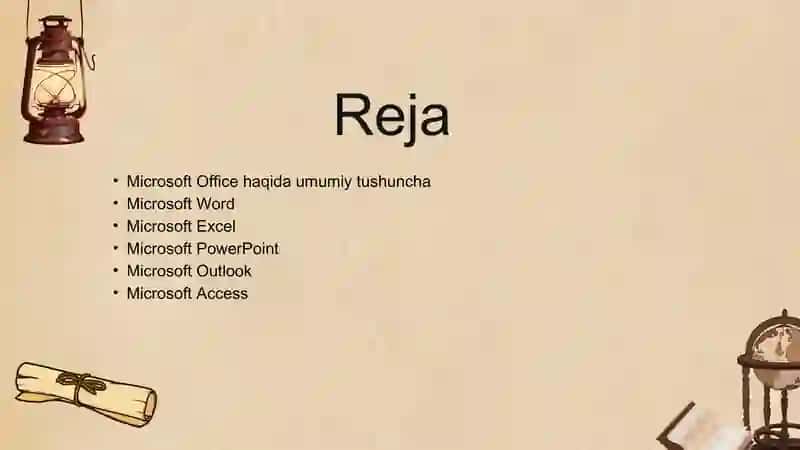 Microsoft Office dasturlari 2