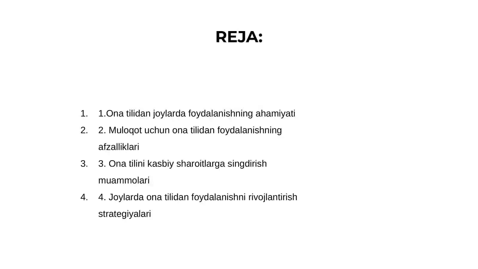 Ona tilining sohada qóllanilishi 2