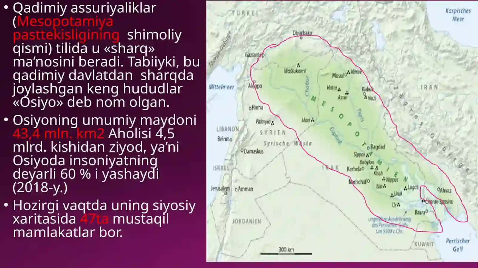 Osiyoqit’asininggeografiko‘rni,chegaralarivasiyosiyxaritasi 2