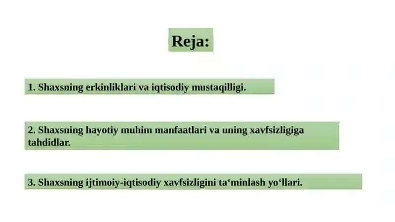 Shaxsning iqtisodiy xavfsizligini ta‘minlash muammolari 2