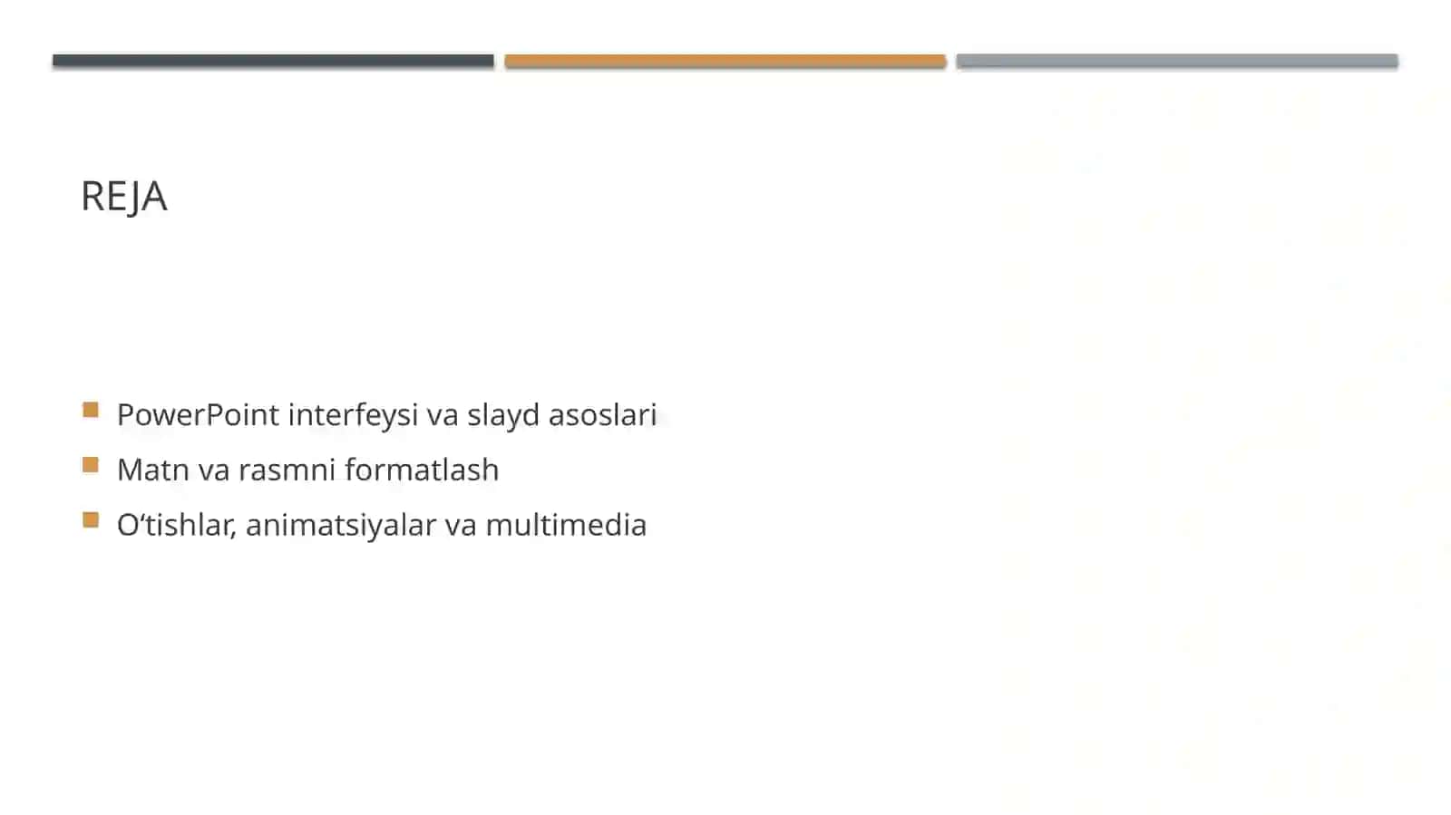 MICROSOFT POWERPOINT – TAQDIMOT DIZAYNI 2