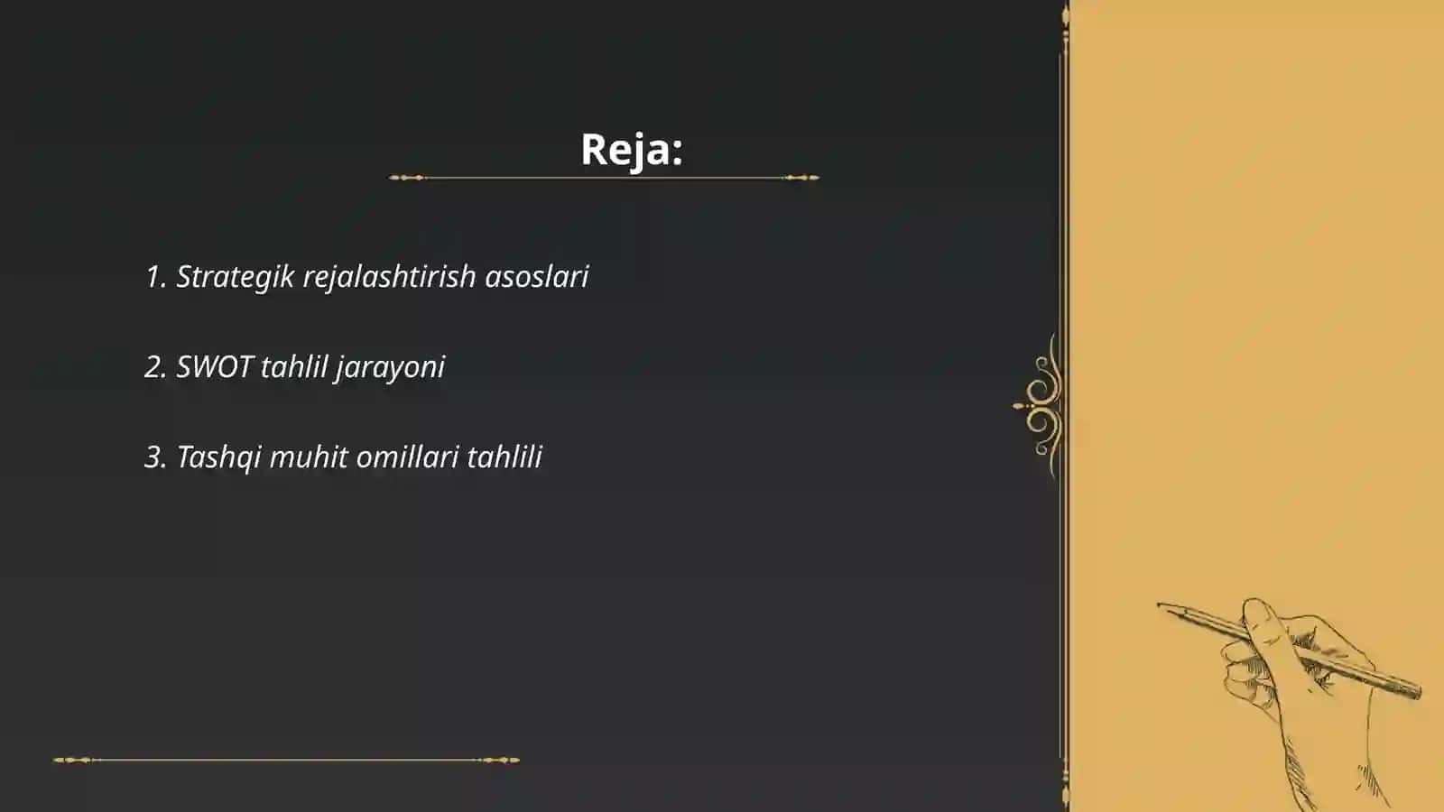 Strategik tahlil tartibi 2