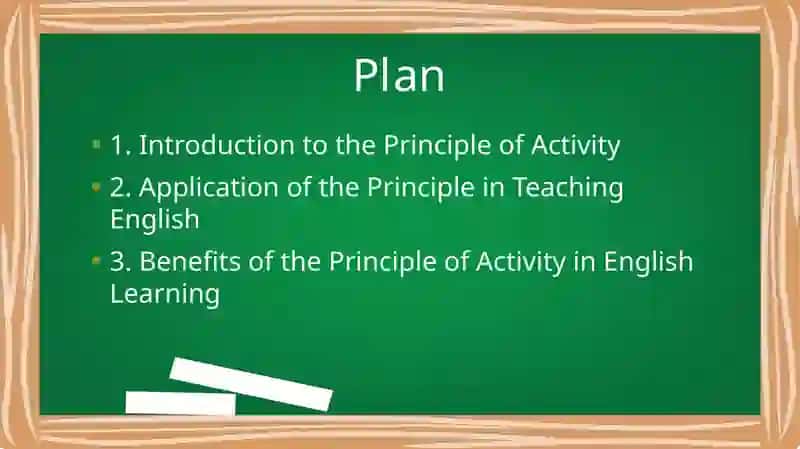 The principle of activity and its use in teaching English 2