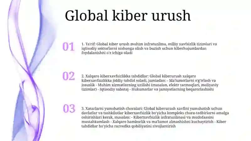 Xalqaro Axborot Xavsizligini Ta'Minlash Sohasidagi Asosiy Tahdidlar 2