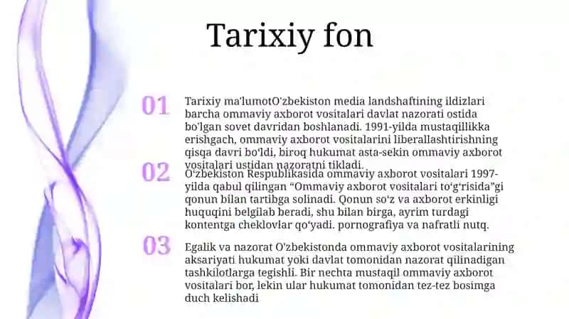 Ommaviy Axborot Vositalarining Faoliyati 2