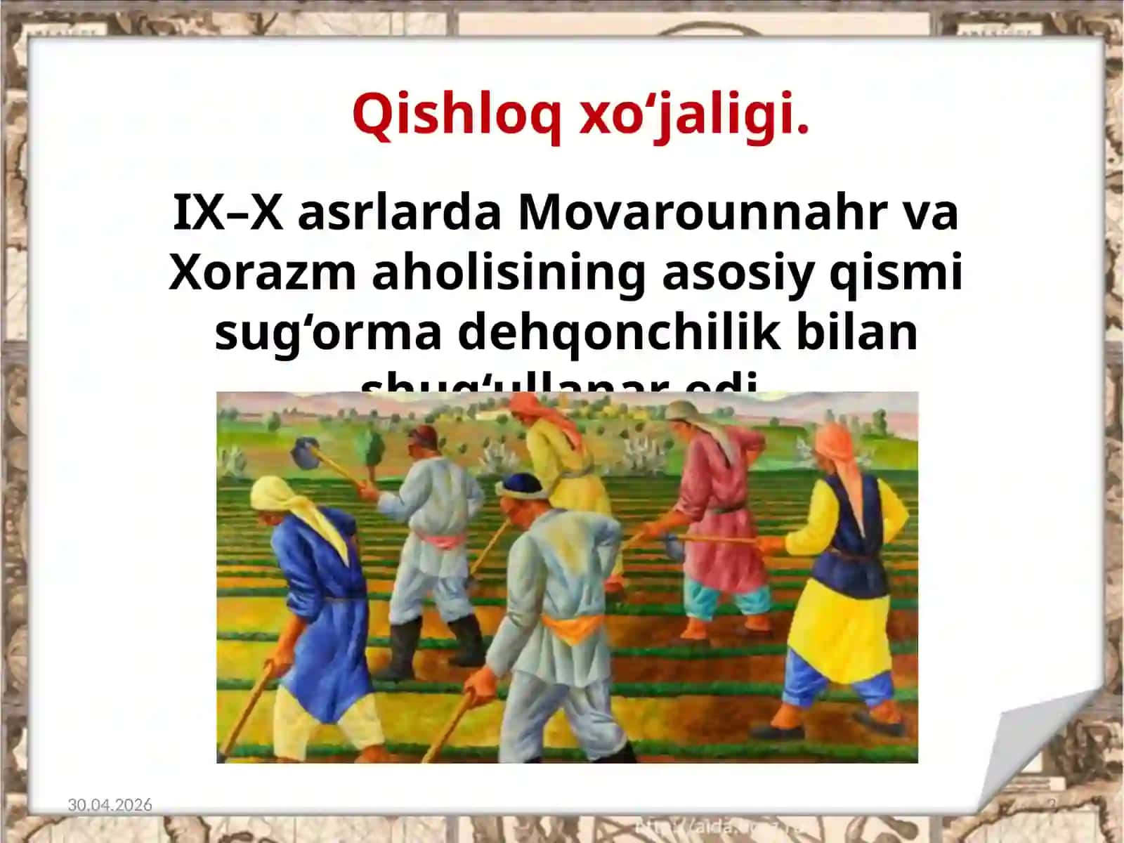 7-sinf O'zbekiston tarixi Somoniylar davrida ijtimoiy-iqtisodiy hayot dars ishlanma 2