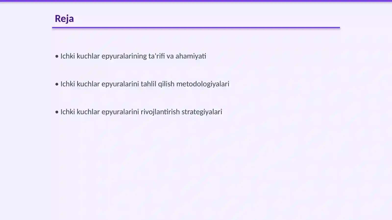 Ichki kuchlar epyuralarini qurish 2
