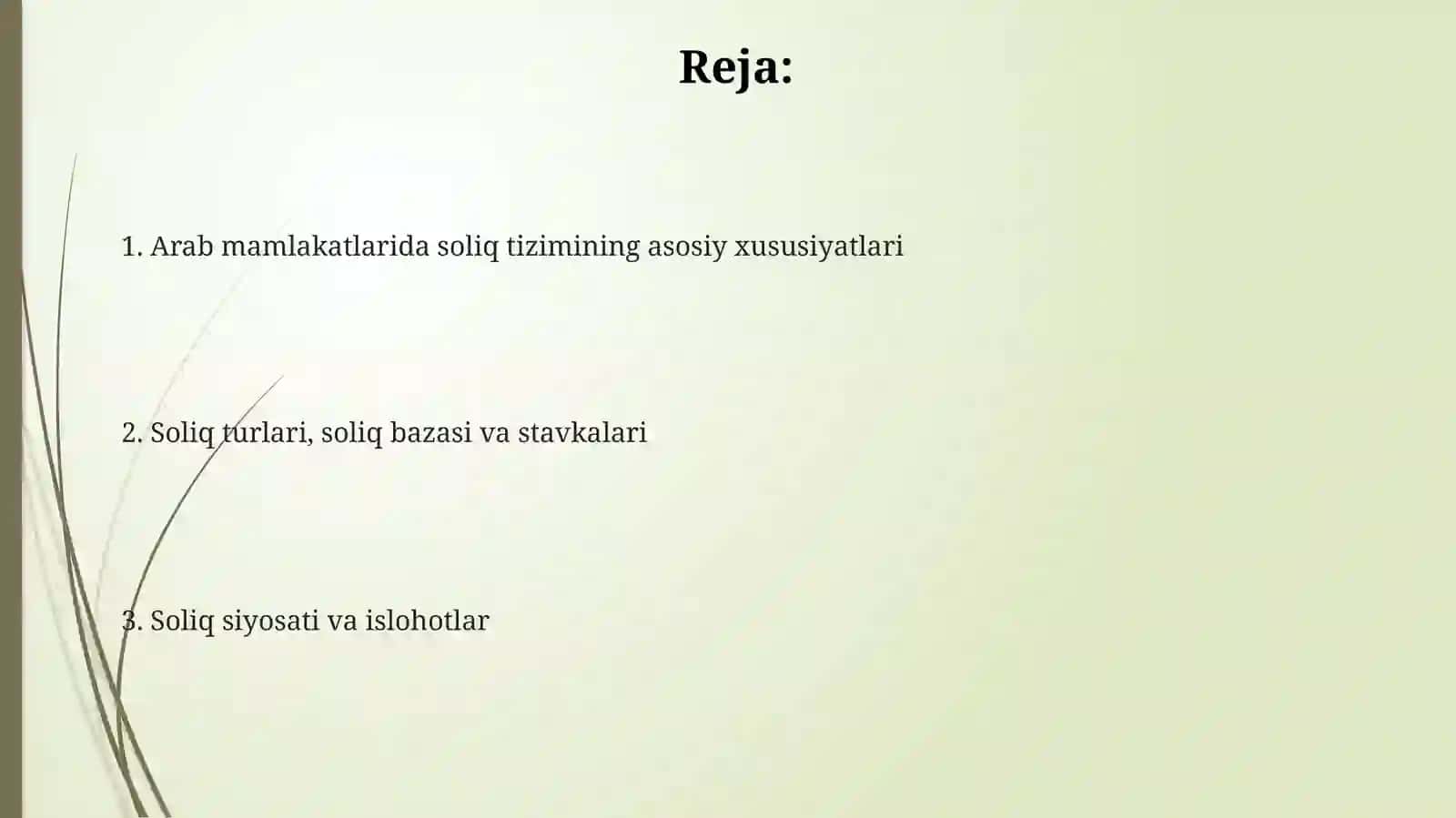 Arab davlatlarida soliq tizimi 2