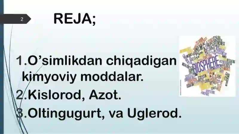 O’simlikdanchiqadigankimyoviymoddalar 2
