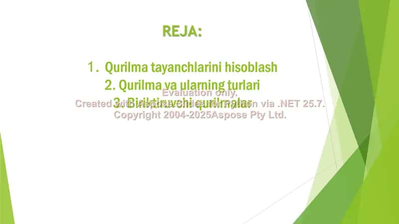 Qurilma tayanchlarini hisoblash 2