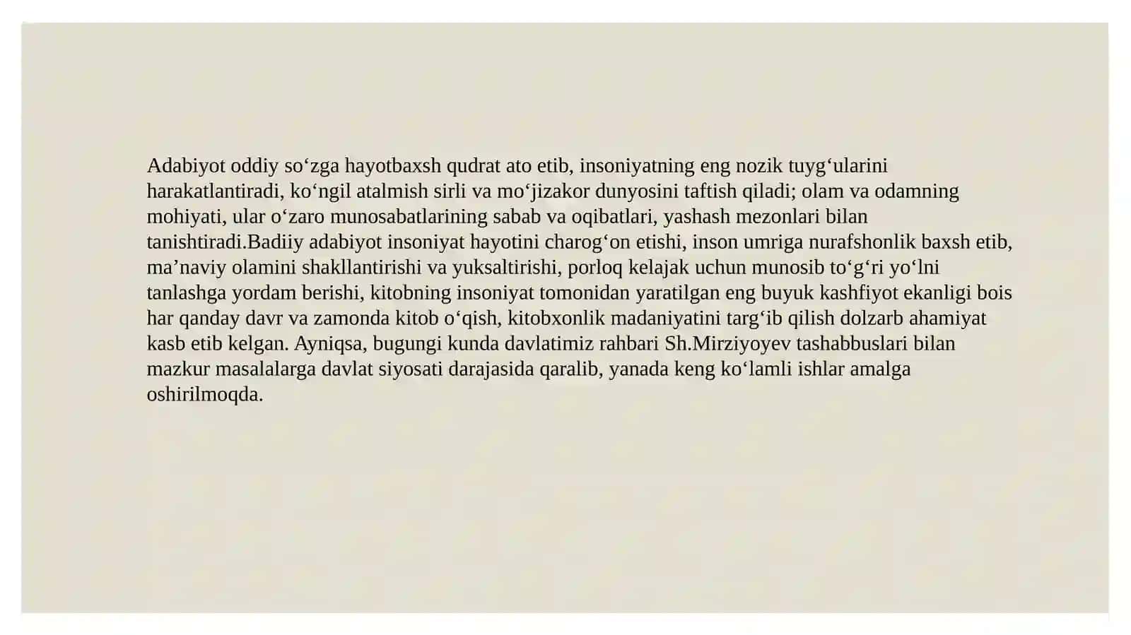 Badiiy asarning oʻquv tahlilini amalga oshirish 2