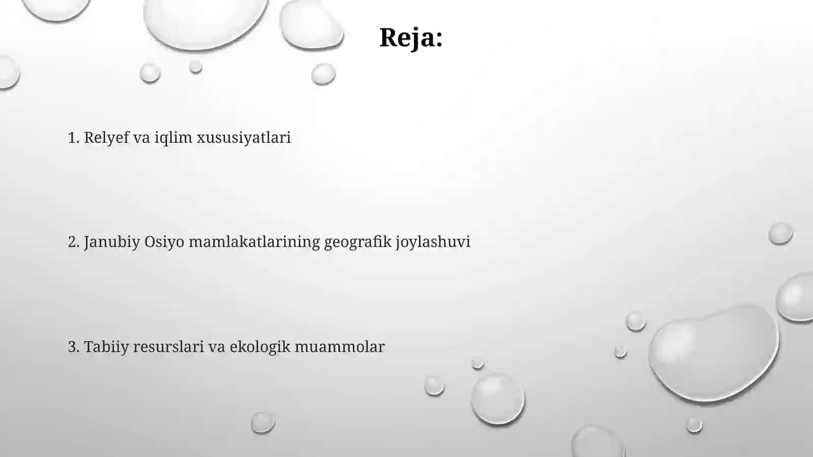Janubi-g'arbiy Osiyo mamlakatlariga umumiy geografik tavsif 2