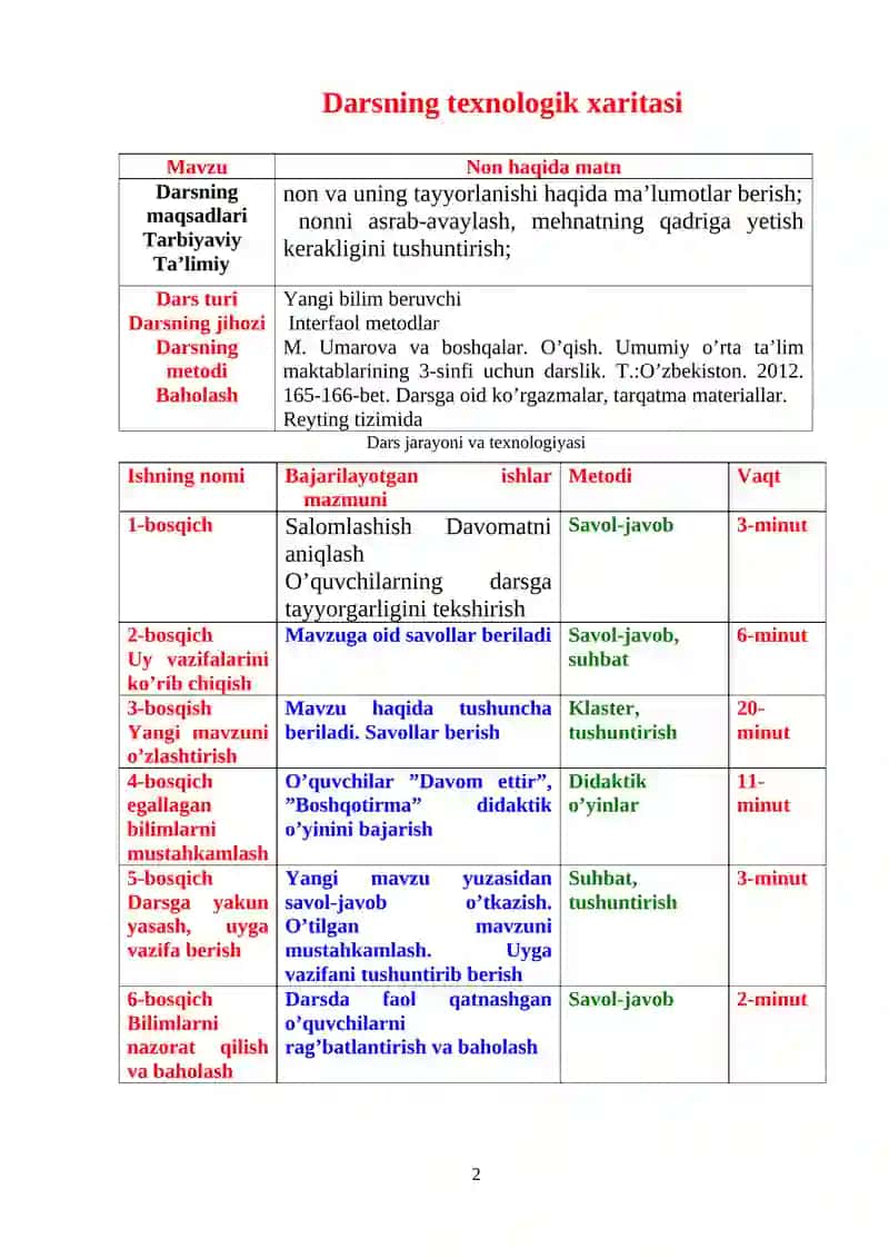 O’qish. Umumiy o’rta ta’lim maktablarining 3-sinfi uchun darslik 2