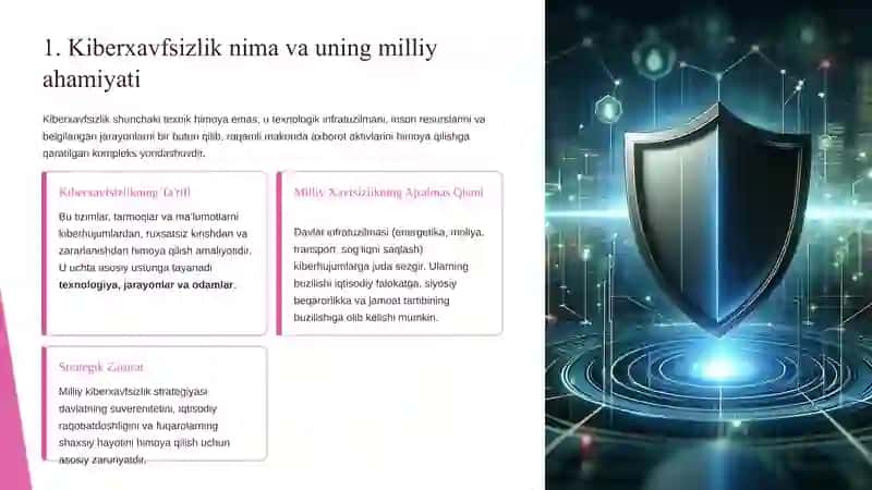 Milliy kiberxavfsizlik va axborot xavfsizligi strategiyalari 2
