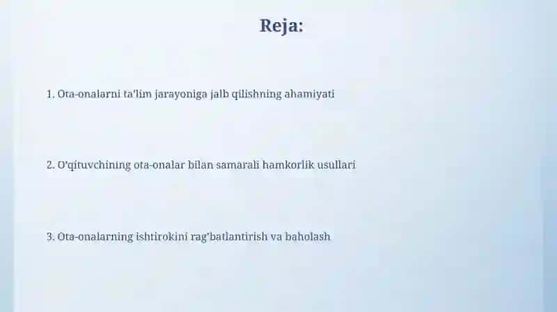 Ota-onalarni ta’lim jarayoniga jalb qilishning ahamiyati 2