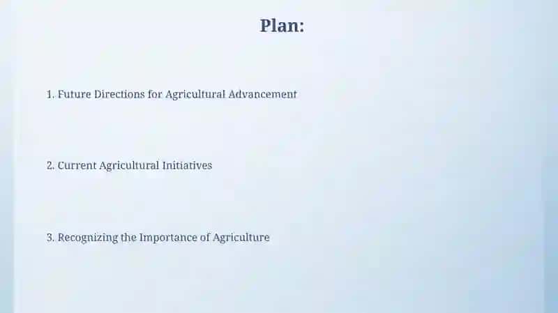 Future Directions for Agricultural Advancement 2