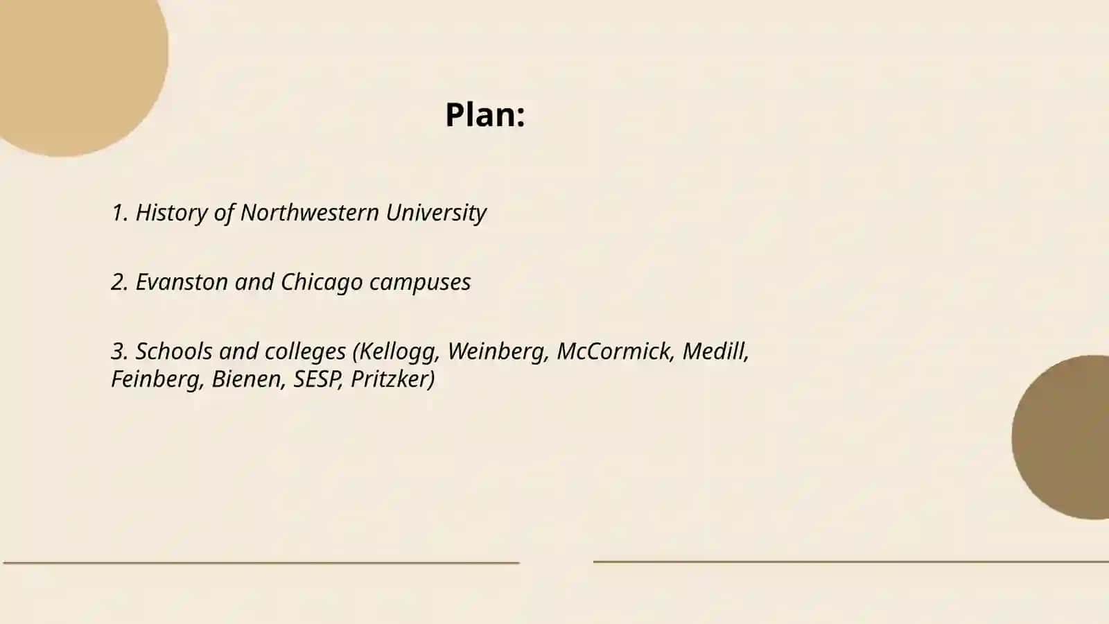 Northwestern University History 2