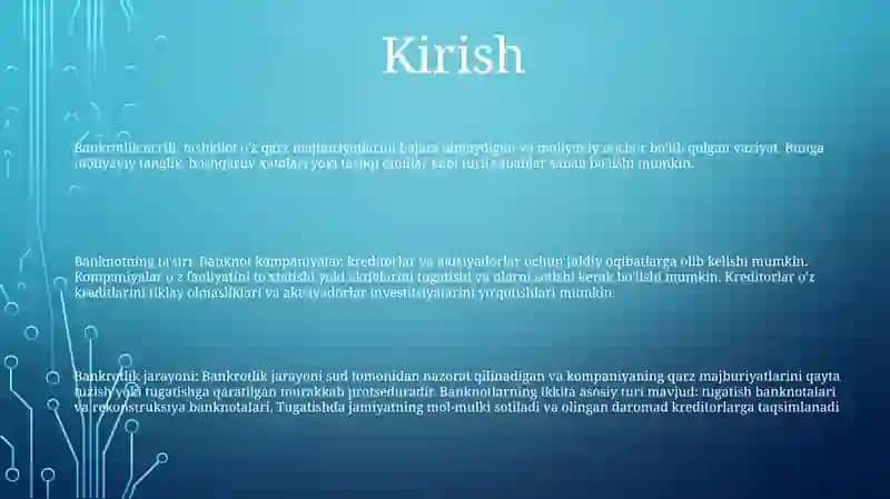 Korporatsiya Bankrotligi Va Qayta Tashkil Etilishi 2