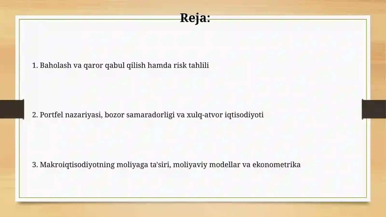 Iqtisodiy tahlil va moliya faniningtutashjihatlari 2