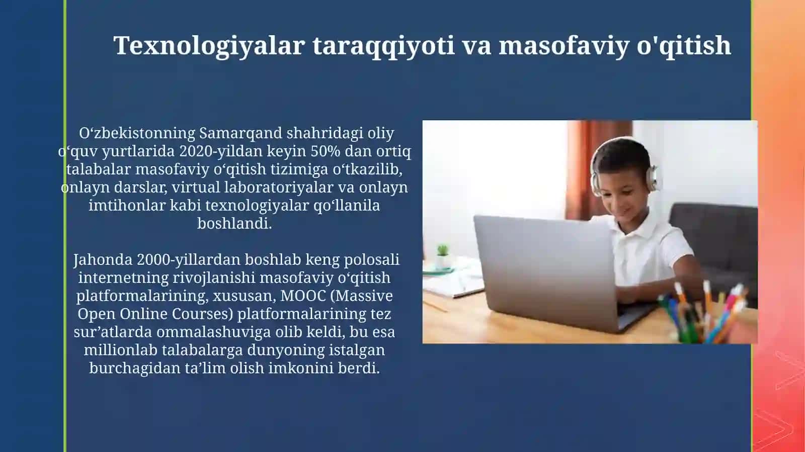 Masofaviy Ta'limning Rivojlanish Bosqichlari 2