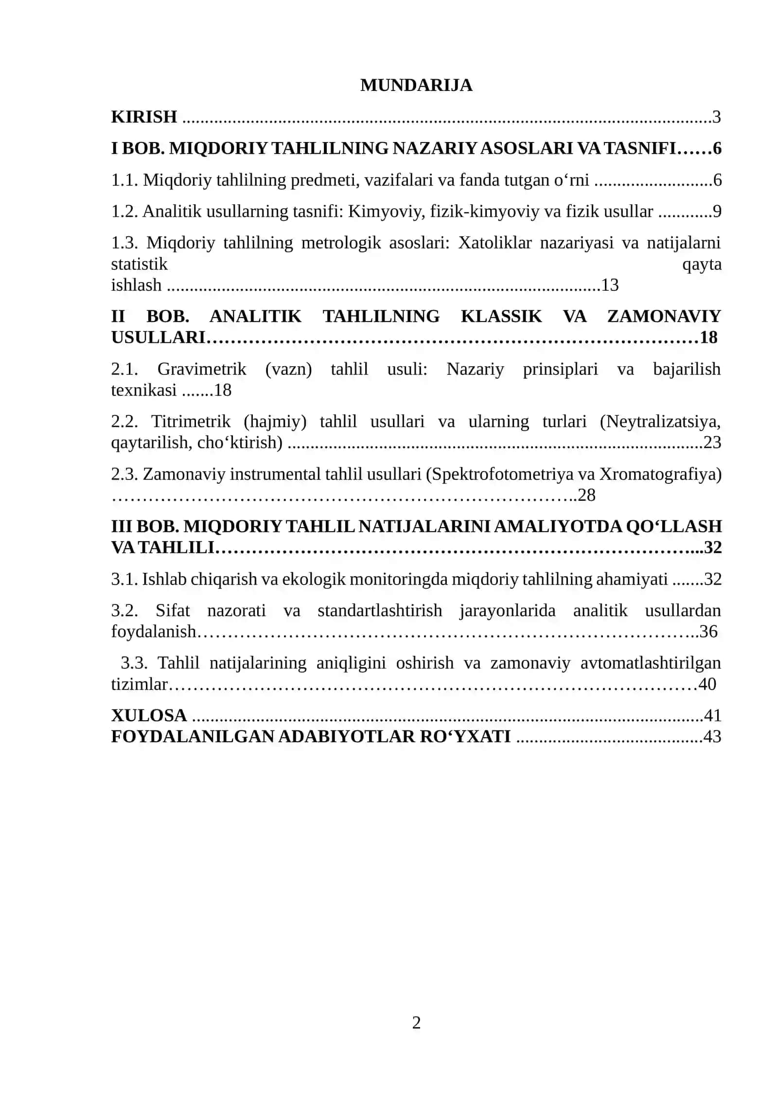 MIQDORIY TAHLILNING NAZARIY ASOSLARI VA TASNIFI 2