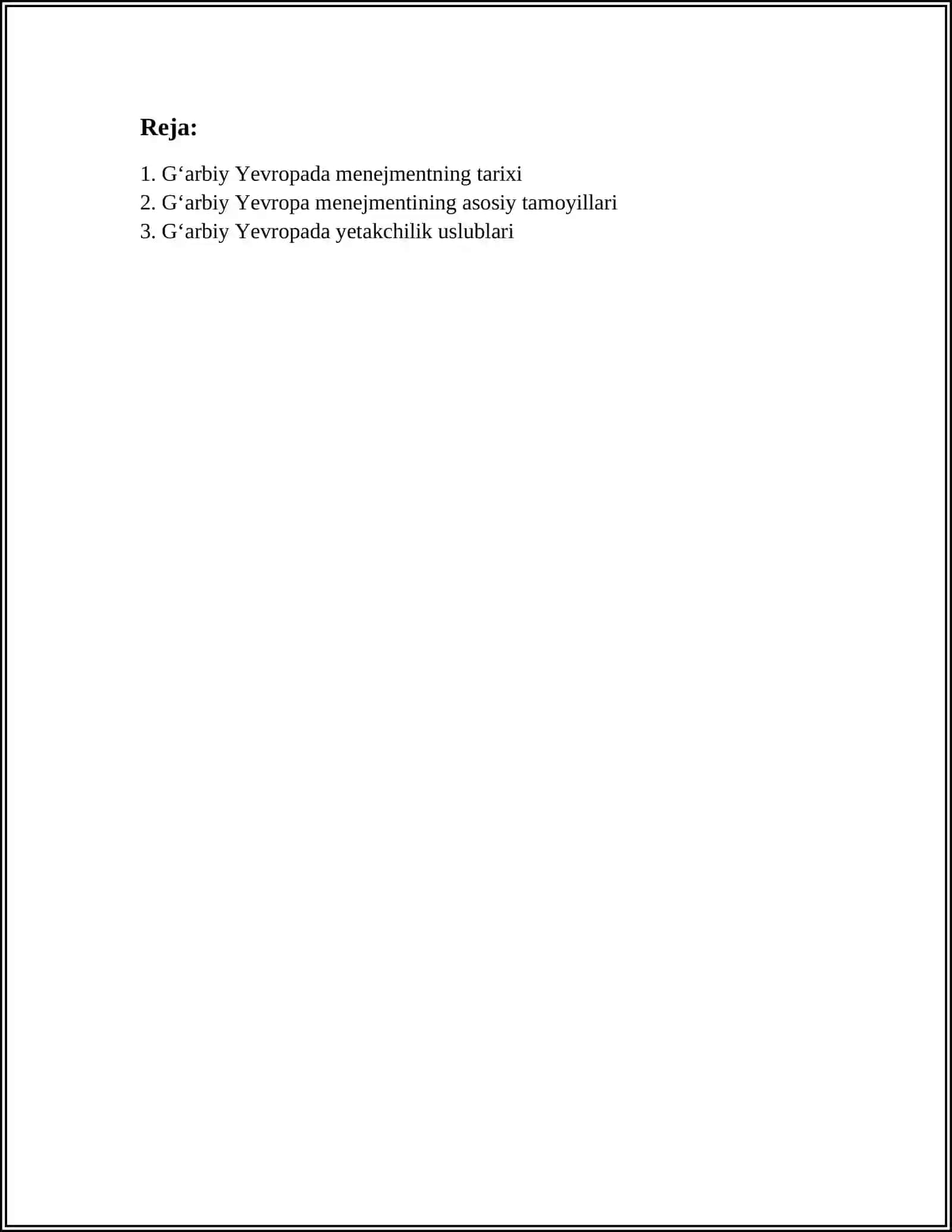 MENEJMENTNING GʻARBIY YEVROPA MODELI 2
