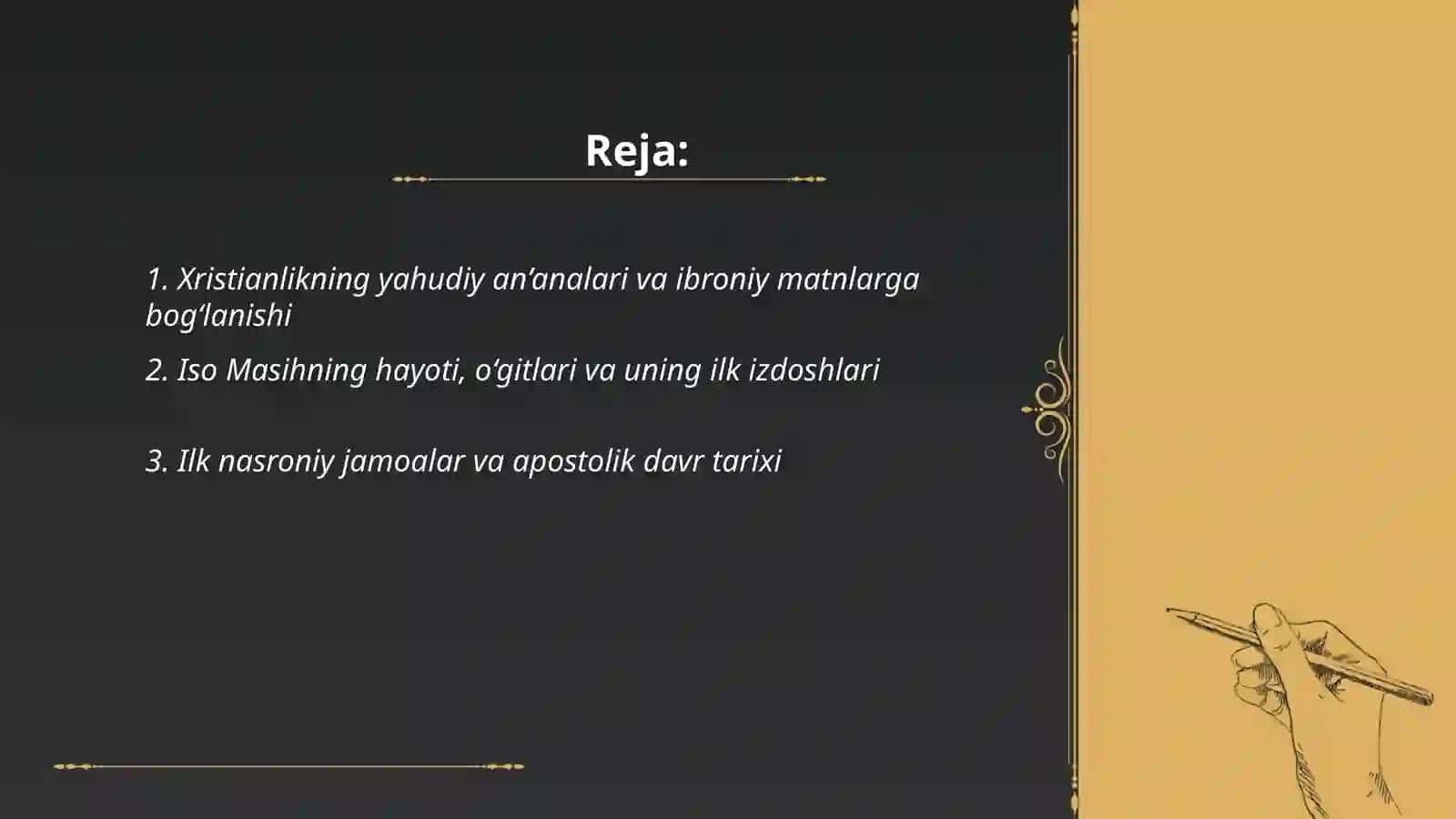 Xristianlik dinining kelib chiqishi 2