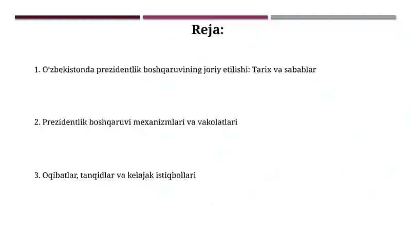 Oʻzbekistonda prezidentlik boshqaruvi joriy etilishi 2