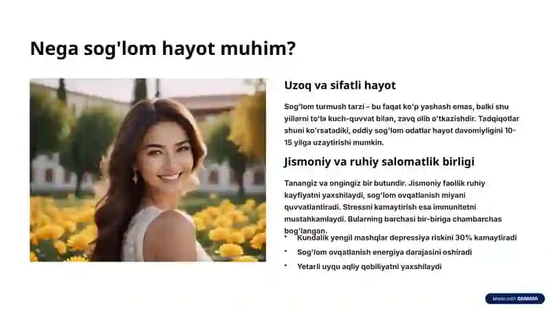Sog'lom hayot: Oddiy qadamlar bilan baxtli hayot sari 2