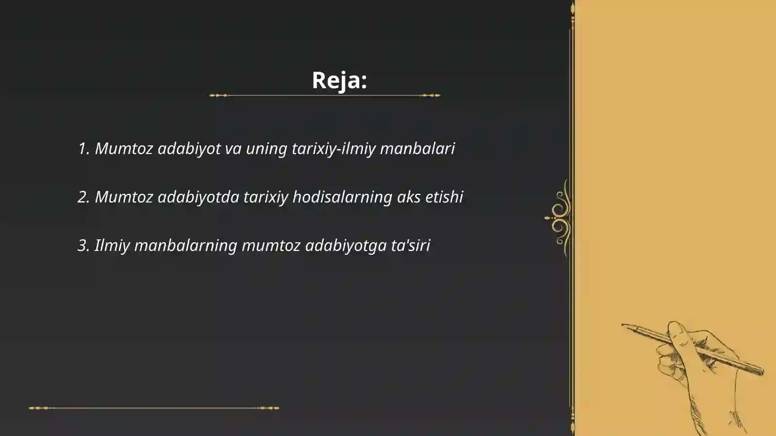 Mumtoz adabiyotda tarixiy-ilmiy manbalar ôrni 2