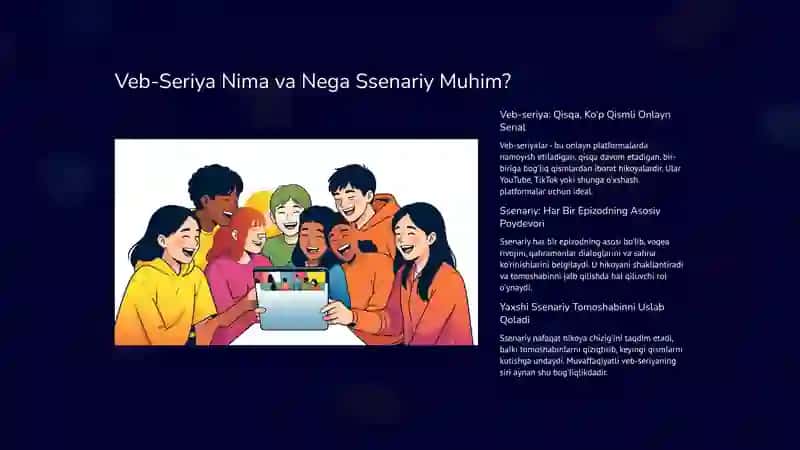 10 Daqiqa Veb-Seriya Uchun Ssenariy Yozish: Boshlang‘ich Qo‘llanma 2