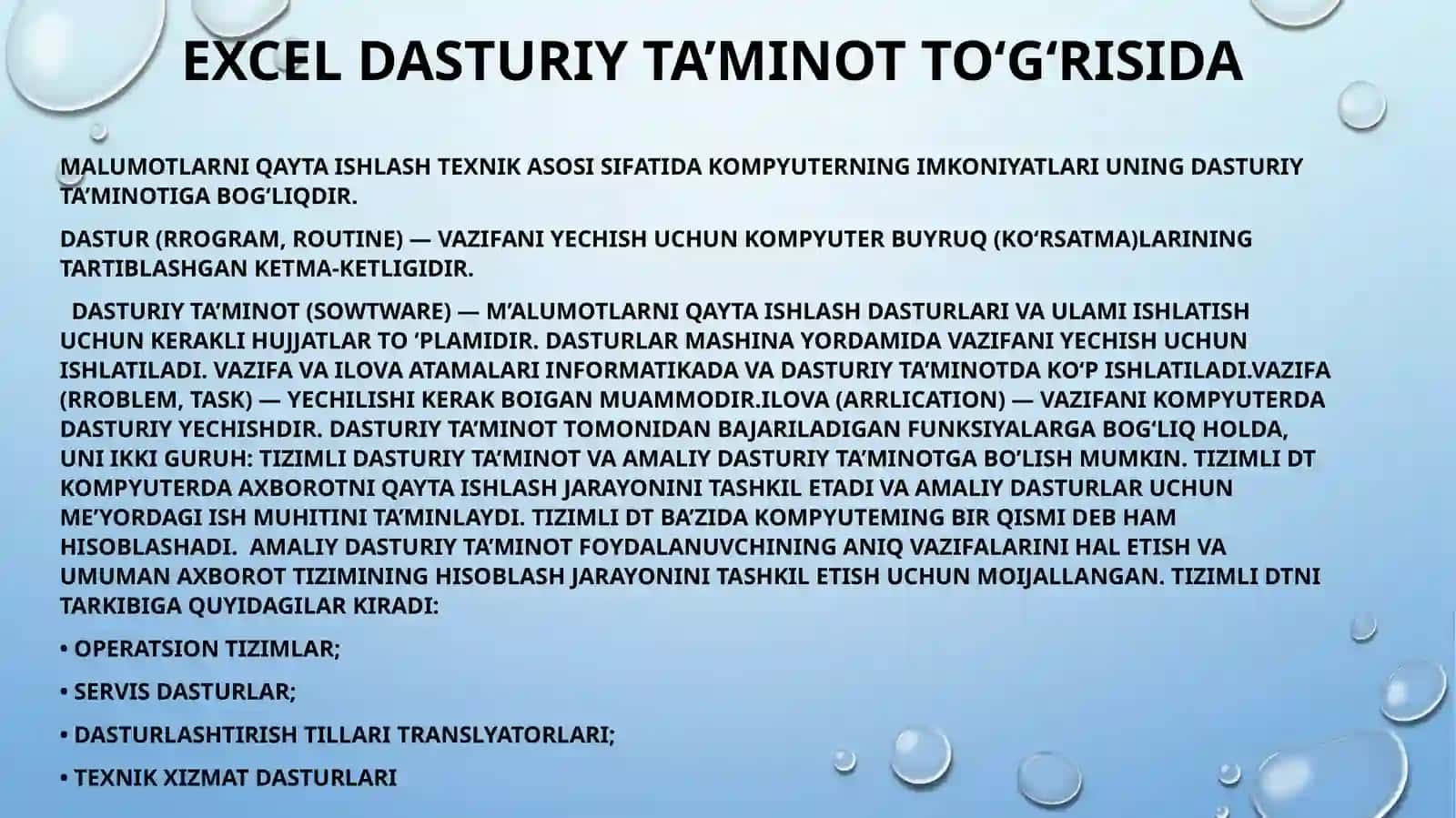 Dasturiy Maxsulotlar 2