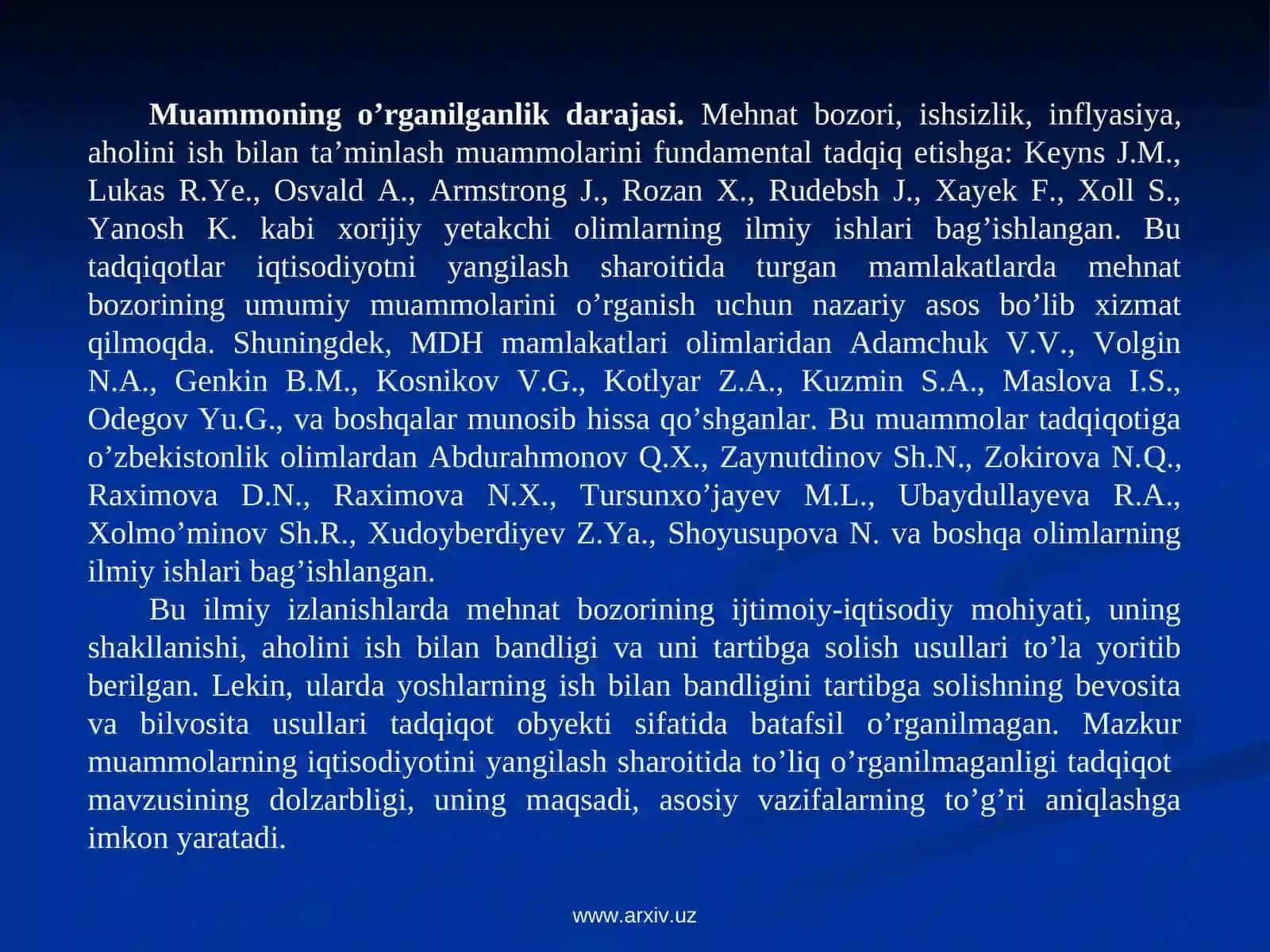 Kasb-hunar kollejlari va akademik litseylar bitiruvchilarini ishga joylashtirish 2
