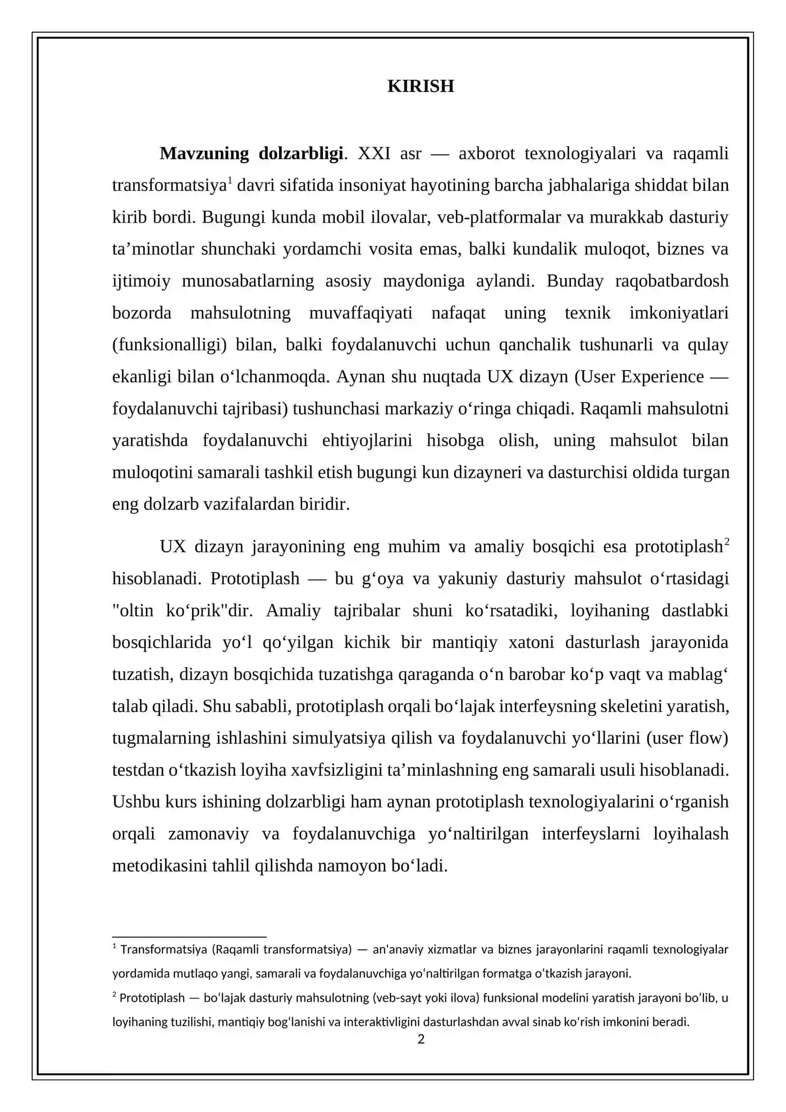 UX DIZAYNDA PROTOTIPLASH 2