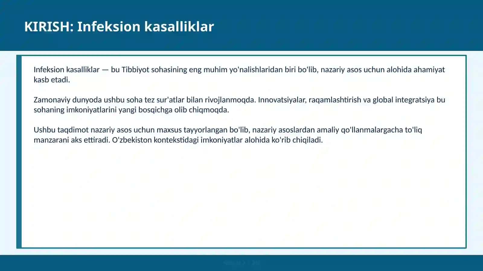 Infeksion kasalliklar 2