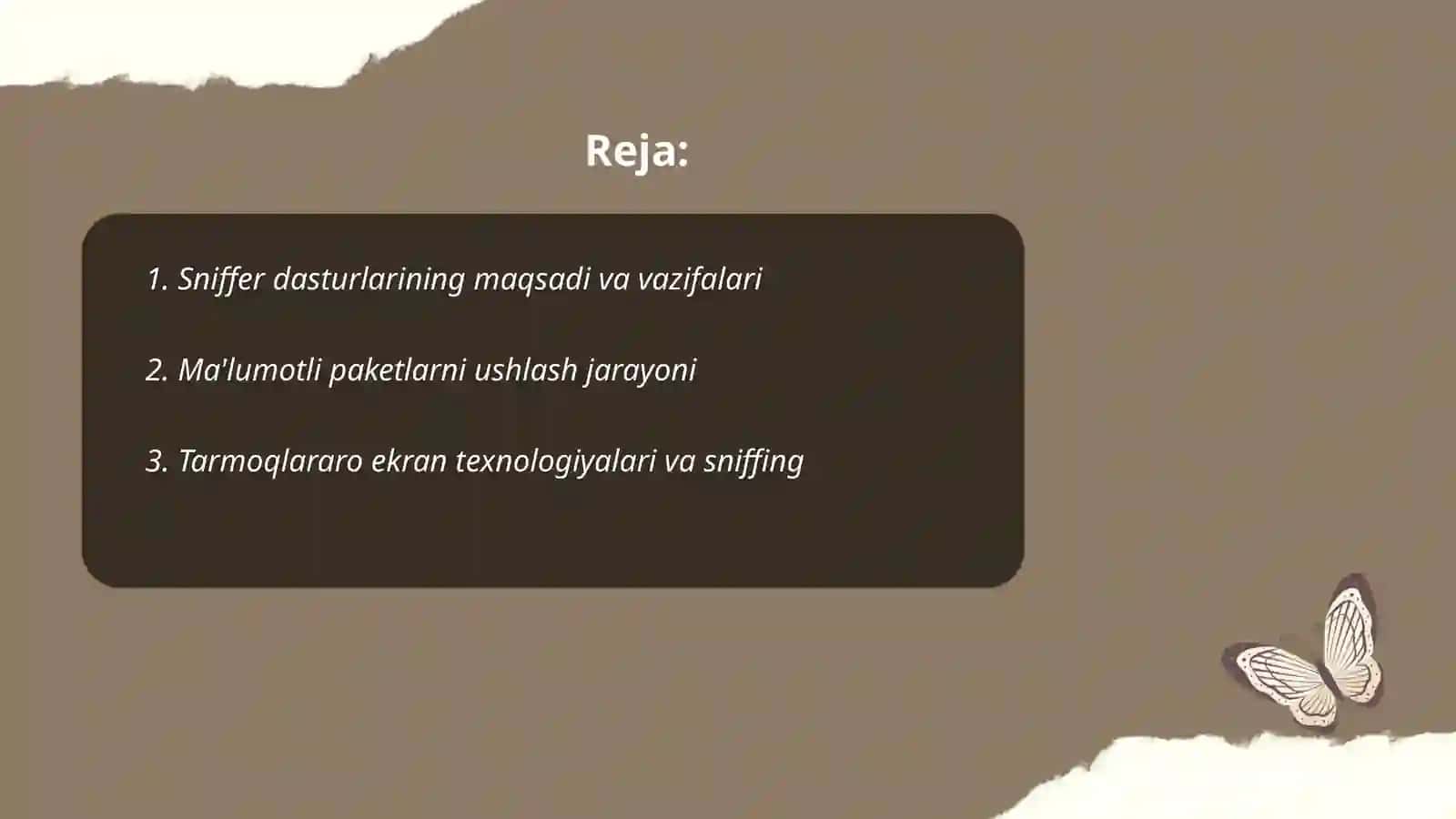 Protokollar uchun sniff (sniffer) dasturlari haqida 2